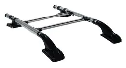 Nissan Navara 2006-2015 Barras de techo con travesaños (2 uds, Cromo) foto 3