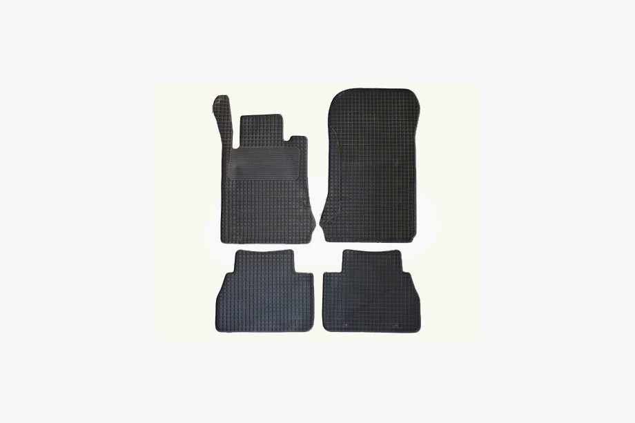 Mercedes E-class W210 1995-2002 Alfombrillas de goma originales (4 uds, Doma) Image