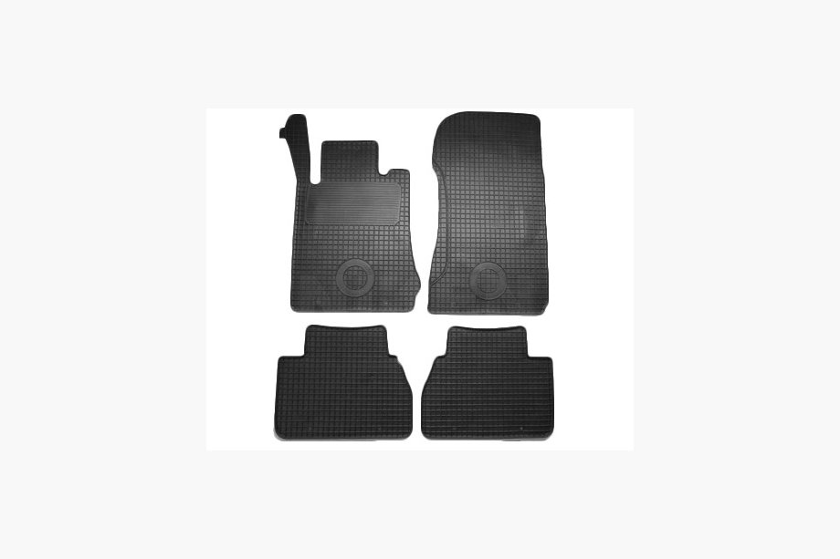 Mercedes E-class W211 2002-2009 Alfombrillas de goma originales (4 uds, Doma) Image