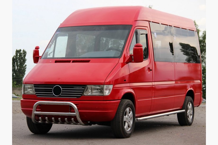 Mercedes Sprinter W901/902/903/904/905 1995–2006 Defensa Delantera WT008 (Acero Inoxidable) Image