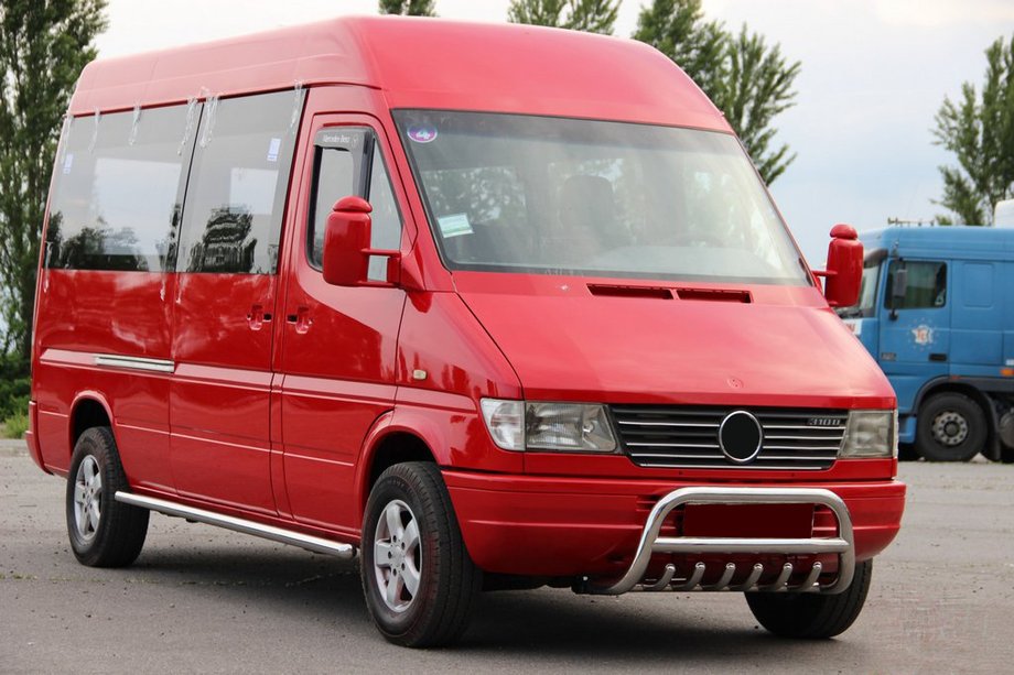 Mercedes Sprinter W901/902/903/904/905 1995–2006 Defensa Delantera WT008 (Acero Inoxidable) 1995-2000 Foto 3