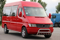Mercedes Sprinter W901/902/903/904/905 1995–2006 Defensa Delantera WT008 (Acero Inoxidable) foto 3