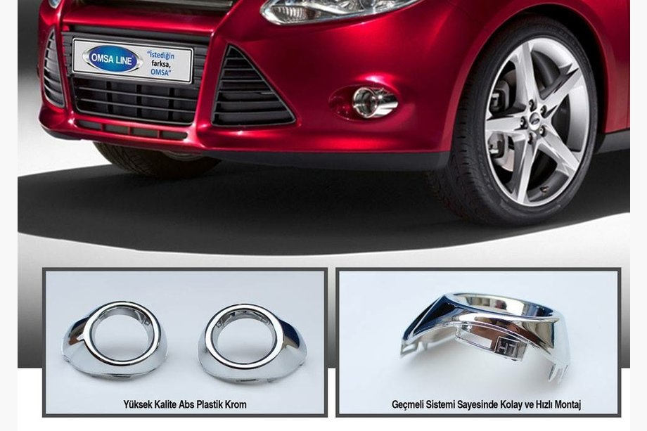 Ford Focus III 2011-2017 Cubiertas cromadas para faros antiniebla (2 uds., plastico) Image