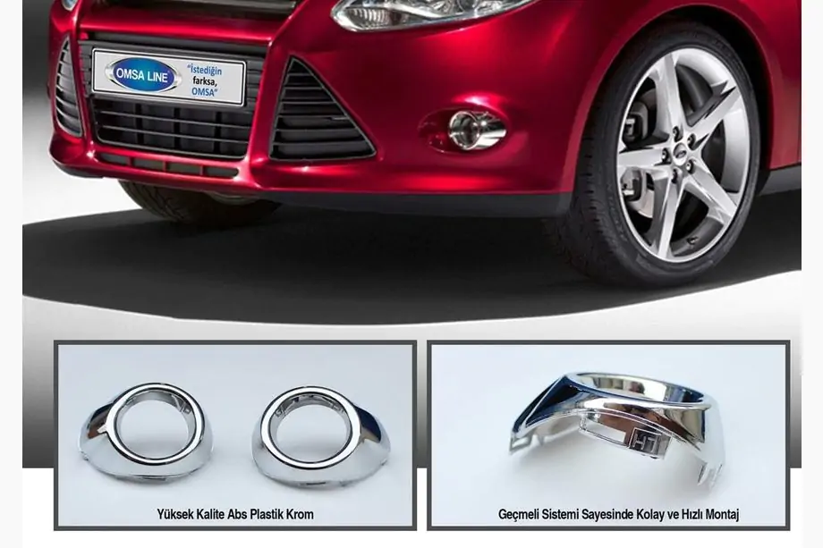 Ford Focus III 2011-2017 Cubiertas cromadas para faros antiniebla (2 uds., plastico) Image