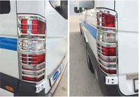 Mercedes Sprinter W906 2006–2018 Cubiertas Cromadas para Luces Traseras (2 uds, plastico) foto 1