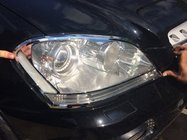 Mercedes ML W164 2005-2011 Cubiertas de faros cromadas (2 uds, plastico) foto 1