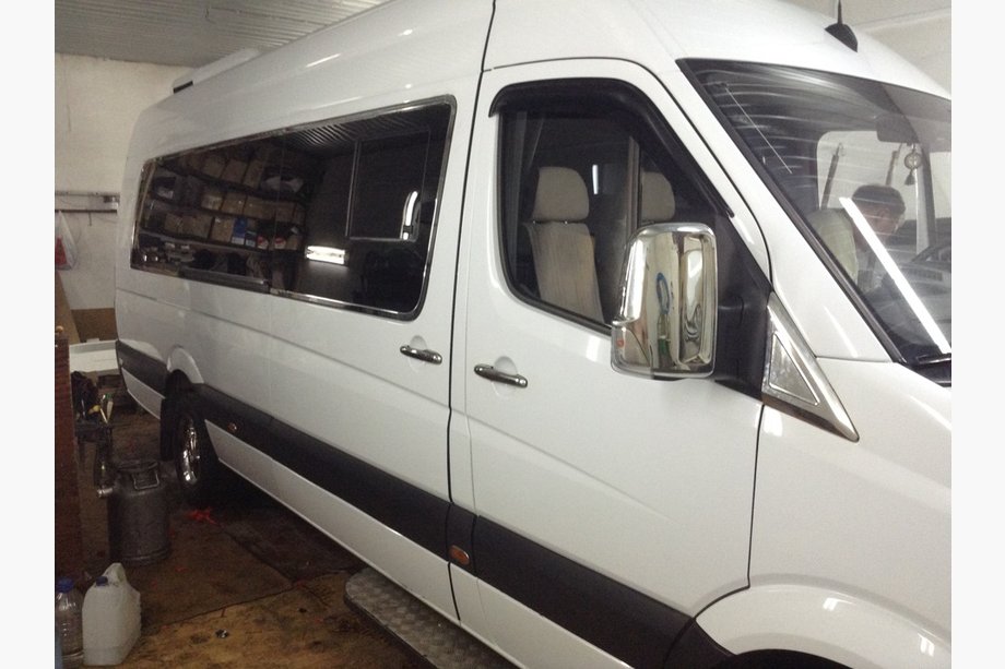 Mercedes Sprinter W906 2006–2018 Cubiertas de Espejos Cromadas (2 uds) Omsa, Acero Inoxidable Italiano Foto 14