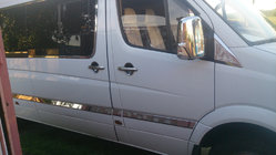 Volkswagen Crafter 2006-2016 Molduras de puertas en acero inoxidable foto 4