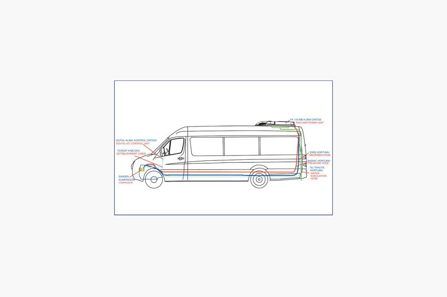 Renault Trafic 2001–2015 Aire acondicionado de techo 13.5 kW (monobloque) Foto 2
