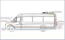 Mercedes Vito W639 2004-2014 Aire acondicionado de techo 13.5 kW (monobloque) foto 2