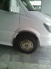 Mercedes Sprinter W906 2006–2018 Molduras de aleta estrechas acero inoxidable (4 uds) Carmos - Acero Inoxidable Turco foto 2