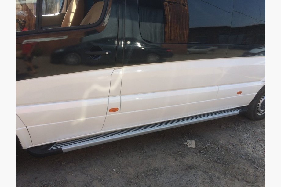 Volkswagen Crafter 2006-2016 Estribos Laterales King (2 uds., Aluminio) Batalla Media Foto 2