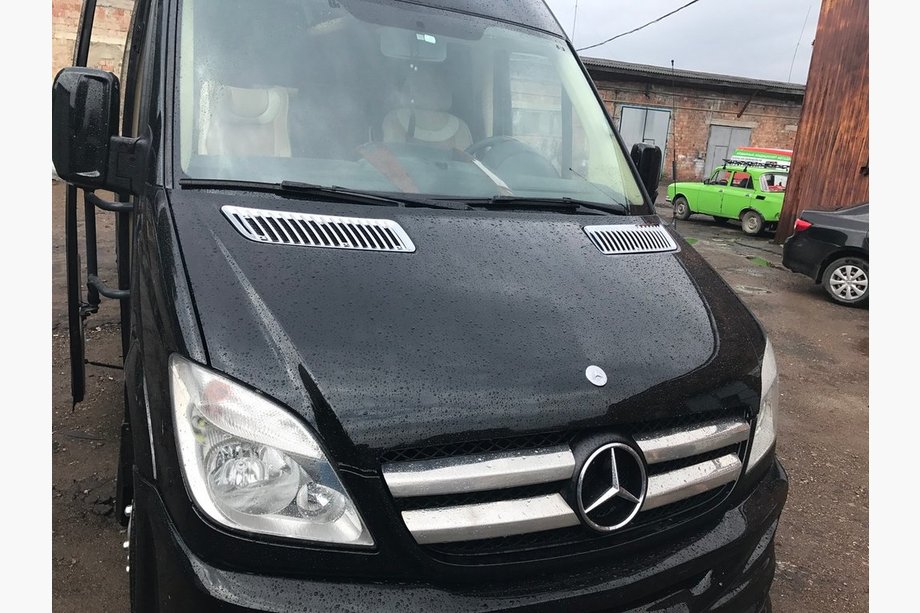 Mercedes Sprinter W906 2006–2018 Cubiertas de Parrilla Cromadas (2006-2013, Acero Inoxidable) OmsaLine - Acero Inoxidable Italiano Image