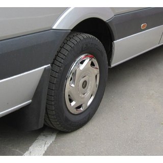 Tapacubos de acero inoxidable OEM (1 pieza, 4 uds) Mercedes Sprinter W906 2006–2018 foto 4