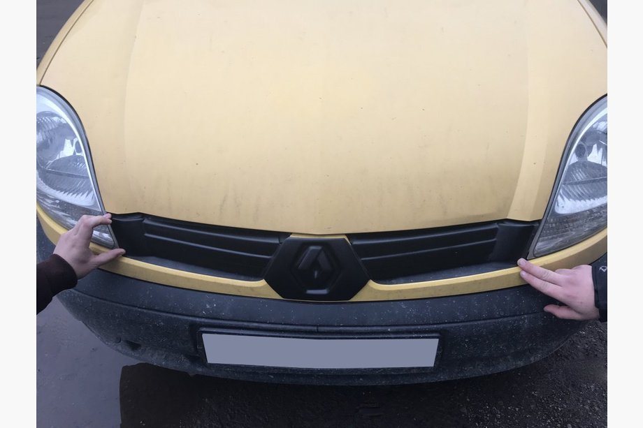Renault Kangoo 1998-2008 Cubierta superior de parrilla de invierno (2003-2008) Foto 4