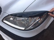 Mercedes Viano 2004-2014 Pestañas de faros rectas (negras) foto 1