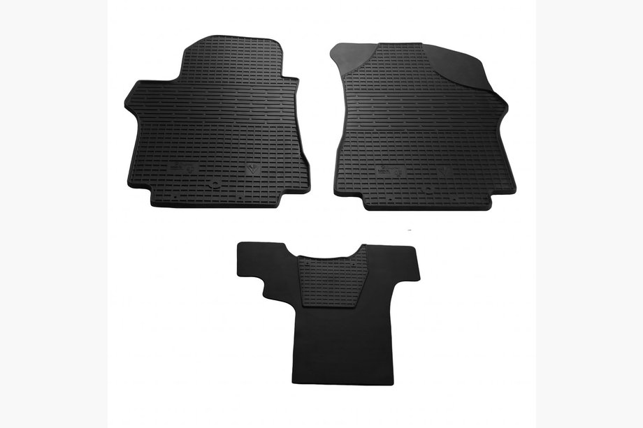 Hyundai H300, H1, Starex 2008-2020 Alfombrillas de goma 1+1 (3 uds, Stingray Premium) Image