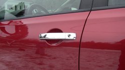 Nissan Navara 2006-2015 Cubiertas de Manijas Cromadas (4 uds, Acero Inoxidable) Sin chip, OmsaLine - Acero Inoxidable Italiano foto 1