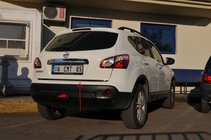 Nissan Qashqai 2007-2010 Protector de borde de maletero acero inoxidable foto 2