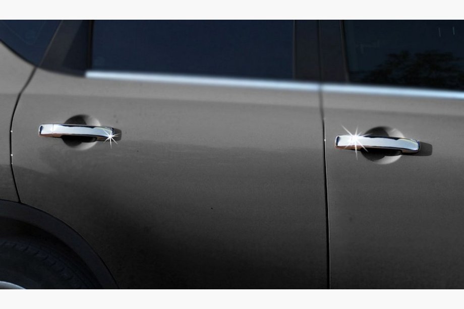 Nissan Qashqai 2010-2014 Cubiertas Cromadas para Manijas de Puerta (4 uds, Acero Inoxidable) Sin chip, Carmos - Acero turco Foto 5