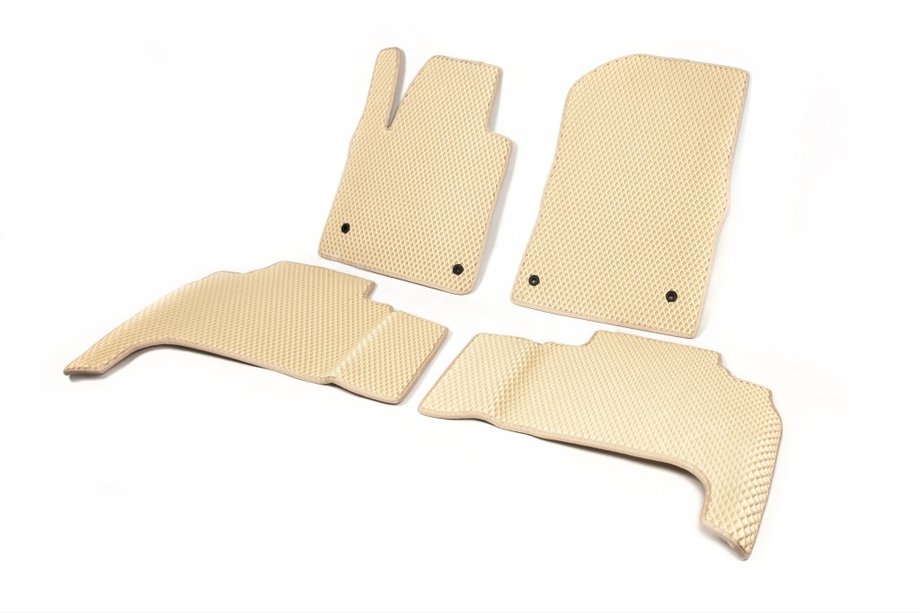 Toyota Land Cruiser 200 2007-2021 Alfombrillas EVA de poliuretano (2007-2012, beige) Image
