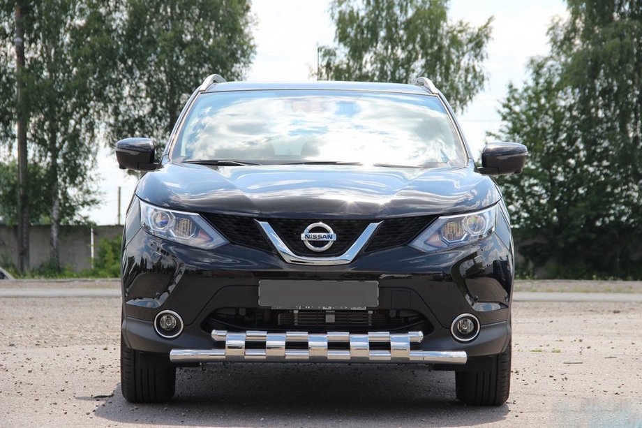Nissan Qashqai 2007-2010 Defensa Delantera ST015 (Acero Inoxidable) Foto 2