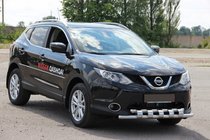 Nissan Qashqai 2014-2021 Defensa Delantera ST015 (Acero Inoxidable) foto 3