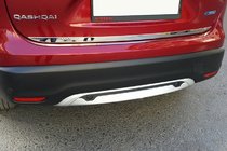 Nissan Qashqai 2014-2021 Moldura maletero acero inoxidable OmsaLine - Acero Inoxidable Italiano foto 1