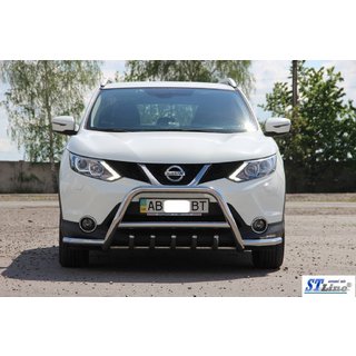 Defensa Delantera WT003-Plus (Acero Inoxidable) Nissan Qashqai 2014-2021 foto 2