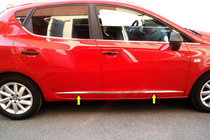 Seat Ibiza 2010-2017 Molduras de puertas Carmos (4 uds., acero inoxidable) foto 1