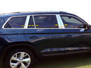 Skoda Kodiaq 2016-2023 Molduras de Acero Inoxidable para Pilares de Puerta foto 1