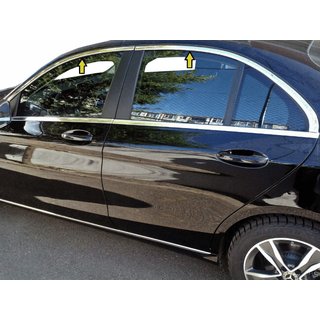 Molduras superiores de ventana acero inoxidable Mercedes C-class W205 2014-2021 foto 1