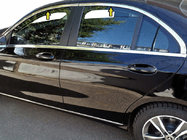 Mercedes C-class W205 2014-2021 Molduras superiores de ventana acero inoxidable foto 1