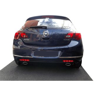Protector de parachoques trasero de acero inoxidable Opel Astra J 2009-2015