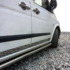 Mercedes Viano 2004-2014 Molduras de puerta acero inoxidable (8 piezas, para borde de puerta) foto 1