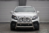 Opel Mokka 2012-2021 Defensa Delantera WT018 (Acero Inoxidable) foto 1