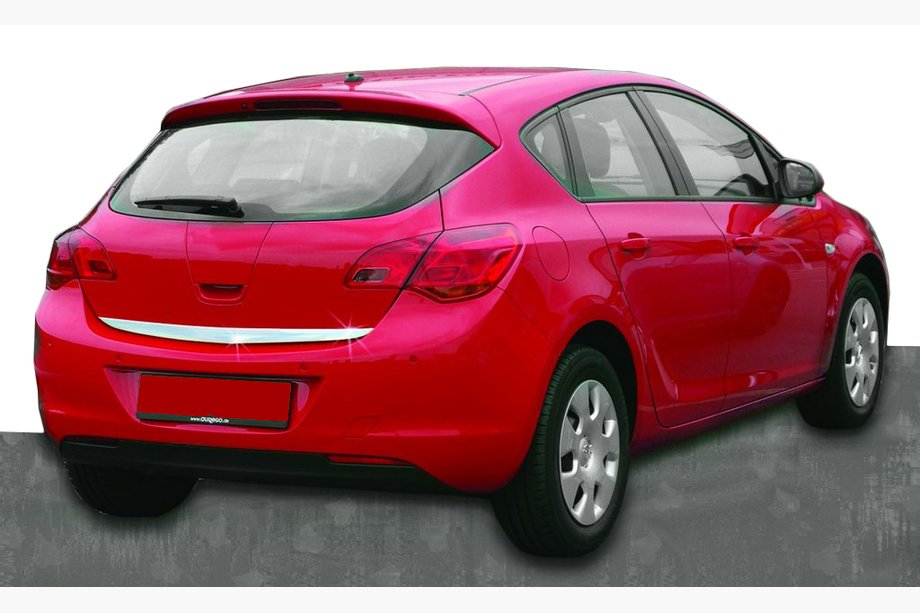 Opel Astra J 2009-2015 Moldura maletero acero inoxidable Image