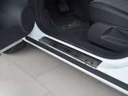 Opel Corsa C 2000-2006 Protectores de umbral Natanika Premium (4 uds, acero inoxidable) foto 1