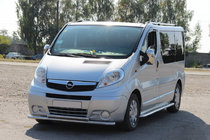 Opel Vivaro 2001–2015 Defensa Delantera ST014 (Acero Inoxidable) foto 1