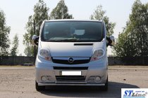 Opel Vivaro 2001–2015 Defensa Delantera ST014 (Acero Inoxidable) foto 2