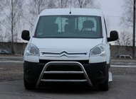 Peugeot Partner Tepee 2008-2018 Defensa Delantera WT022 (Acero Inoxidable) foto 1