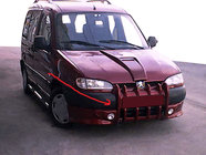 Citroen Berlingo 1996-2008 Labio de Parachoques Delantero Fangs (imprimado para pintar) foto 2