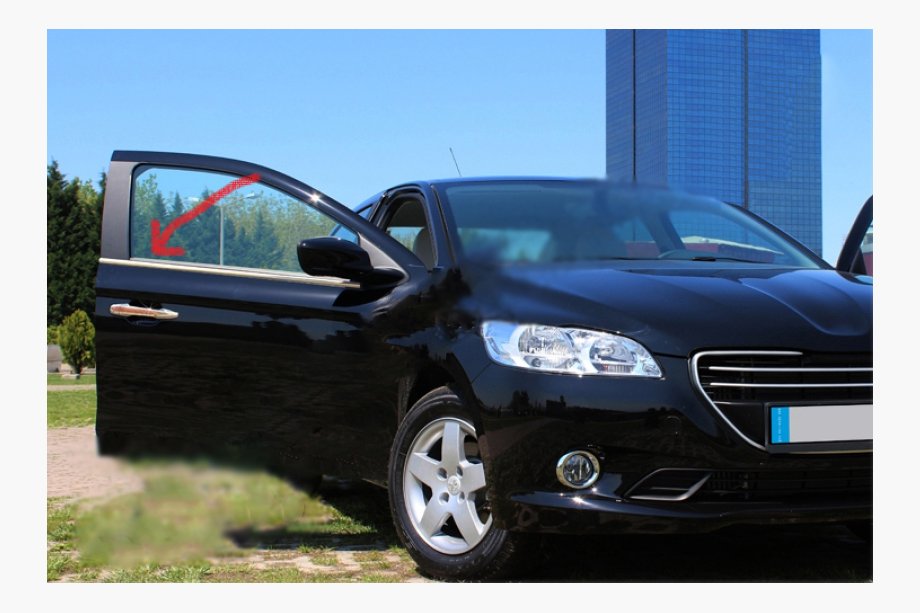 Peugeot 3008 2008-2016 Molduras de ventanas acero inoxidable 6 piezas sin ventanilla trasera Image