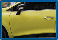 Renault Clio IV 2012-2019 Cubiertas de Manijas de Puerta Cromadas HB (4pcs, Acero Inoxidable) foto 2