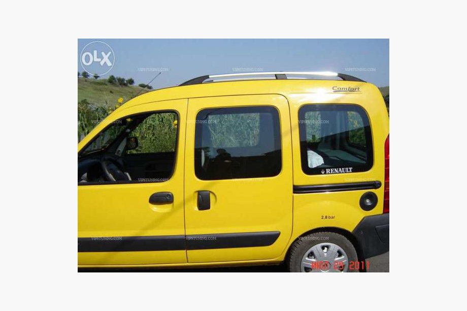 Renault Kangoo 1998-2008 Barras de Techo Cromadas Foto 4