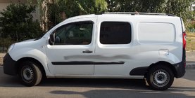 Renault Kangoo 2008–2020 Barras de Techo Cromadas Base estándar, pies de plástico foto 4