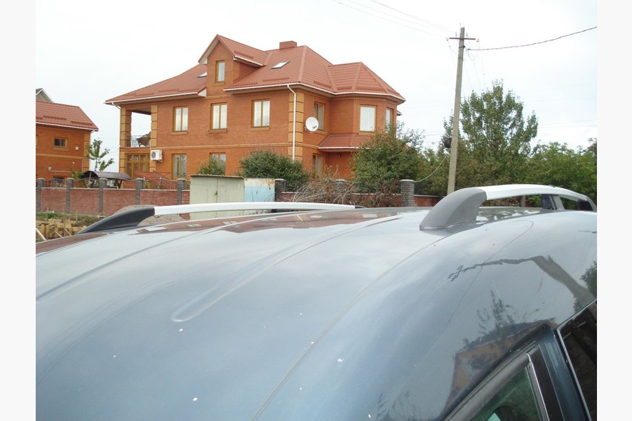Volkswagen Caddy 2010-2015 Barras de Techo Cromadas Base Maxi, Pie de Plástico Foto 5