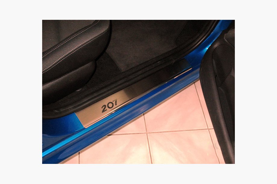 Peugeot 207 2006–2014 Cubiertas de Umbral Nataniko (4 uds., Acero Inoxidable) Image