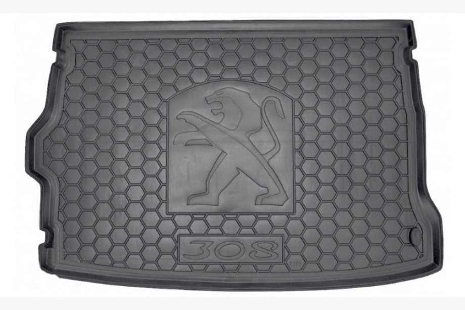 Peugeot 308 2014-2021 Alfombrilla de Maletero HB (Autogumm, Goma) Image
