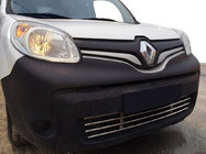 Renault Kangoo 2008–2020 Parrilla de parachoques de acero inoxidable de una sola pieza foto 1